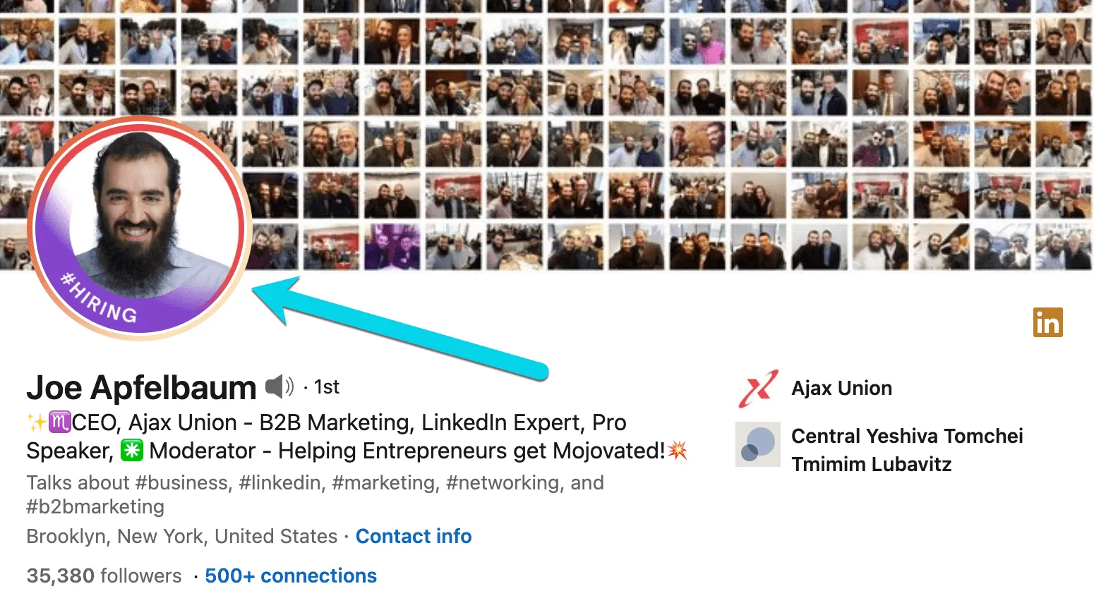 LinkedIn Profile Professional Photo Joe Apfelbaum Evyrgreen Blog