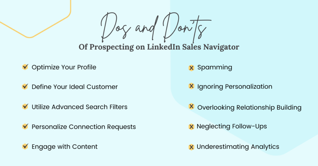 The Do’s And Don’ts Of Prospecting On LinkedIn Sales Navigator